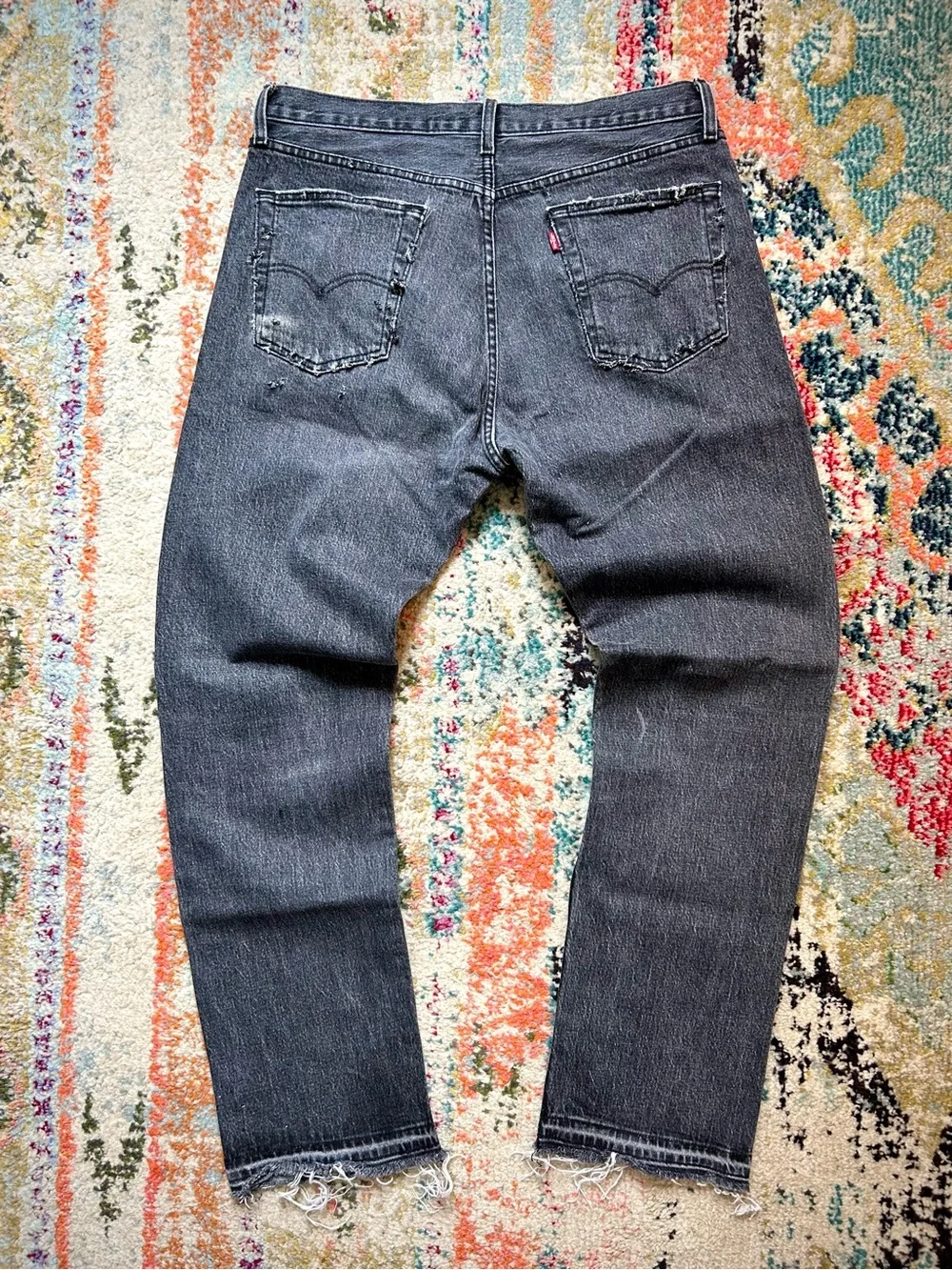 Vintage Y2K Levi’s 510 Black Button Fly Distressed Jeans